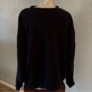 Cutter & Buck Men's Black Crewneck Sweater Mens 100% Cotton Pullover Golf XXL